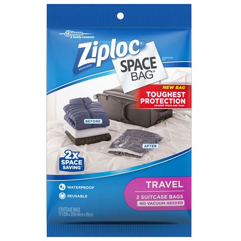 travel space bags by ziploc